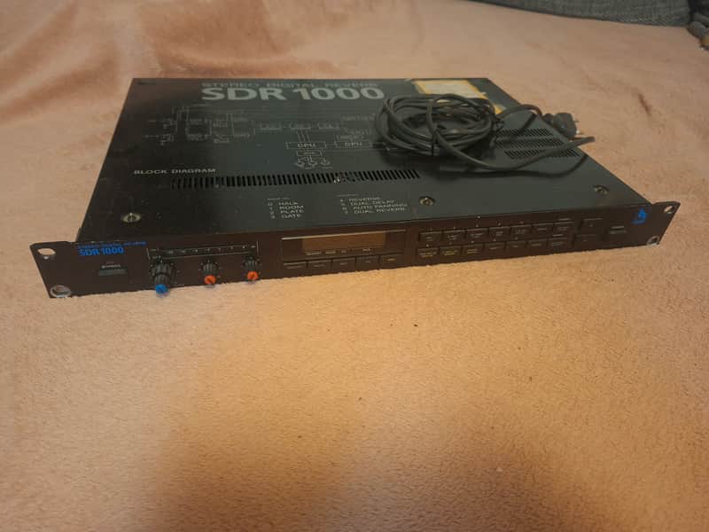 Ibanez SDR 1000 Stereo Digital Reverb 1980s - Black image 1