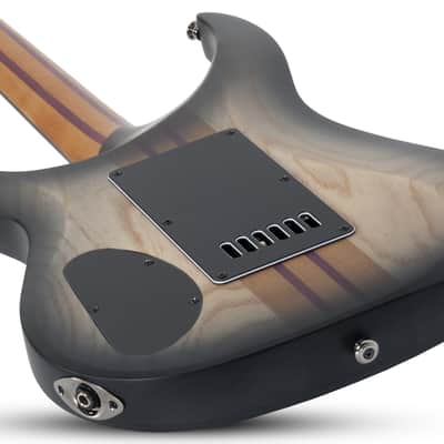 Schecter #1414 Banshee Mach-6 6-String Evertune Electric Guitar, Fallout Burst Finish image 4