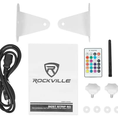 Rockville RFAAW DJ Facade Booth+(4) Wireless DMX Battery Strip Lights+Controller image 8