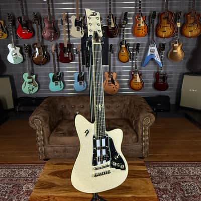 Duesenberg Alliance Dave Baksh Paloma White Sparkle - incl. Case - NEW image 3