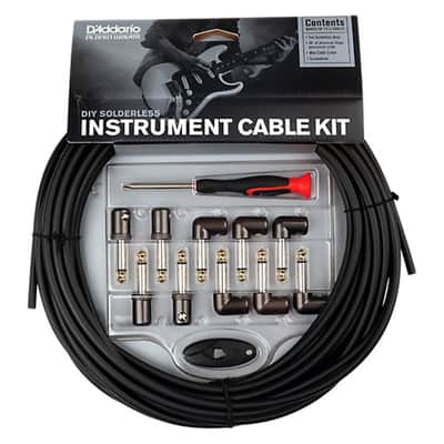 Planet Waves PW-GPKIT-50 DIY Solderless Custom Pedalboard Cable Kit w/ 10 Plugs - 50'