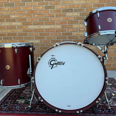 Gretsch USA Custom Drums Satin Rosewood 13/16/24 Shell Pack CLEAN image 1