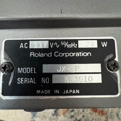 Roland JX-8P 61 key polyphonic synthesizer (6 voices) SN 543510 image 10