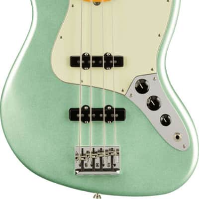 Fender American Professional II Jazz Bass, Maple Fingerboard, Mystic Surf Green w/ Case image 1