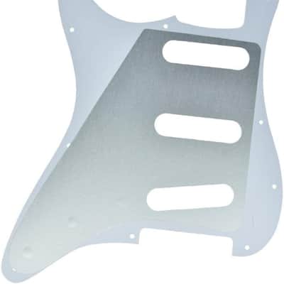 11 Hole ST/Strat Style SSS Pick Guard for 3 Single Coil Pickups with Screws Black/White Grid image 3