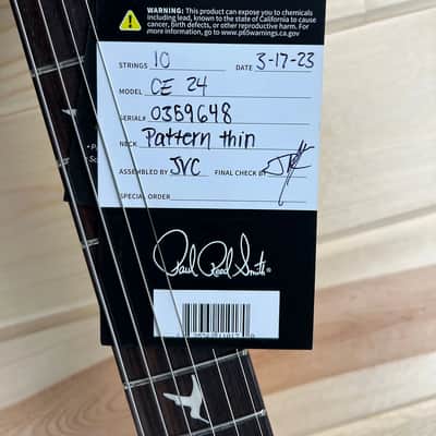 PRS Paul Reed Smith CE 24 2023 - Black Amber image 16
