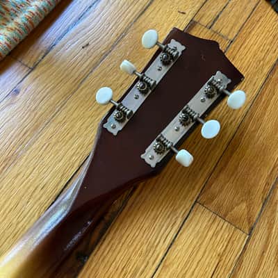 1960s Kay Vanguard K100 Electric Guitar w/ Original Chipboard Case image 6