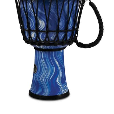 Latin Percussion LP 10-inch Rope Tuned Circle Djembe with Perfect-Pitch head - Blue Marble (LP2010-BM) image 3