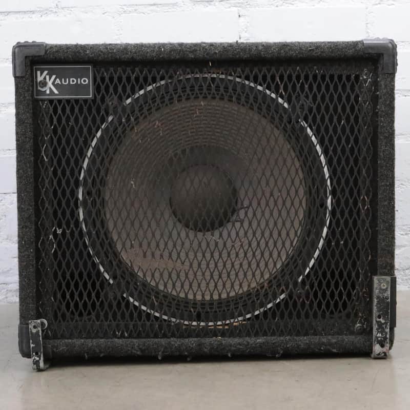 KK Audio 1x15 Closed Back Bass Guitar Speaker Cabinet w/ Cables #49739 image 1