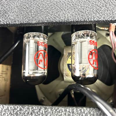 1964 Fender Champ Original Transition Black Tolex 5F1 ,1x8", Last of the super Balsy top loaders!! image 8