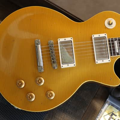 2023 Heritage H-150CC Custom Shop Electric Guitar Aged Gold Top + OHSC image 2