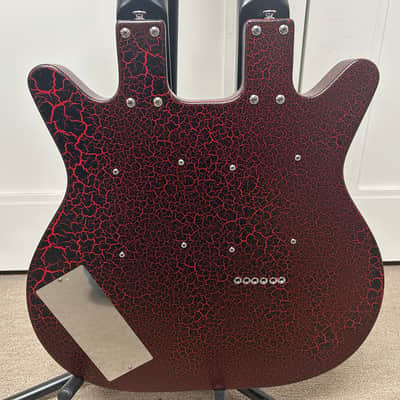 Danelectro Doubleneck 6/12 Reissue 12 String and 6 String Electric Guitar - Red Crackle image 4