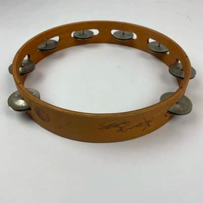 Kenny Rogers (Signature model ) - Tambourine Natural Wood Autographed Stage used! image 2