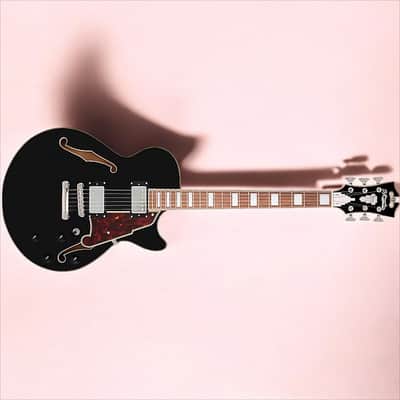 D'Angelico Premier SS Single Cutaway w/ stop-bar tailpiece, Black* w/ DAPSSSBKNS image 8