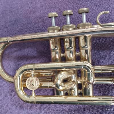 Holton C602RC cornet - laquered brass with rose brass leadpipe image 15