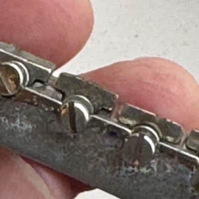 1950s Gibson ABR-1 Tune-O-Matic 1959 No Wire - Nickel image 8