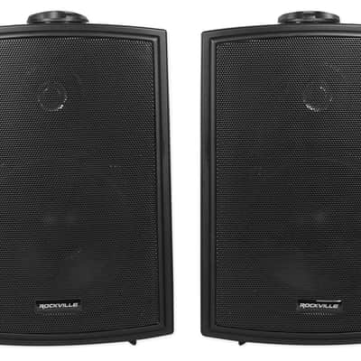2 Rockville HP5S-8 BK Black 5.25" Outdoor/Indoor 8-Ohm Wall Mount Home Speakers image 3