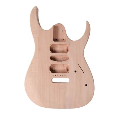 DIY Solderless Super Strat Ibby Style Guitar Kit - Mahogany Body & Maple Neck image 3