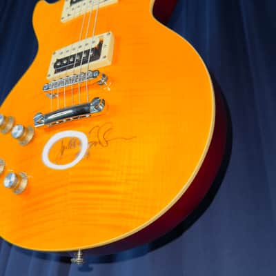 Agile Lefty Les Paul Copy Signed by Dweezil Zappa in 2018 image 12