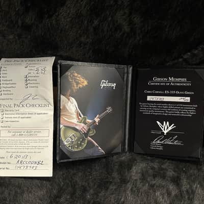 Gibson Chris Cornell Signature ES-335 201 - Olive Drab Green image 13
