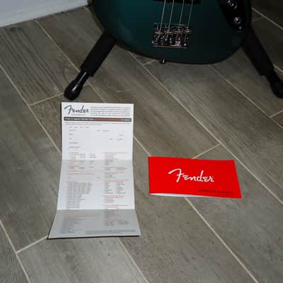 2014 Fender USA Adam Clayton Jazz Bass Sherwood Green - U2 * First Year Made image 15