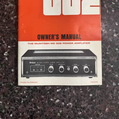 McIntosh MC 502 Power Amplifier 1978-1982 With Wood Case image 6