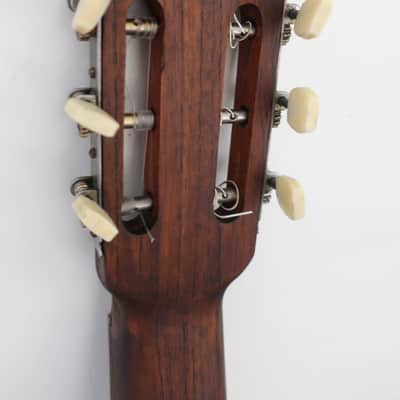 Vintage 1980-1990s Unknown Handmade Classical Acoustic Guitar Excellent Condition Lovely Shape Chunky Neck Clear Tone Finest Woods Ladder Braces WOW Original On par With Yamaha Yairi Washburn Alvarez Guild image 7