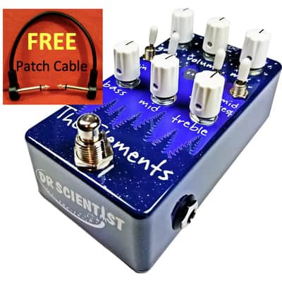 Distortion Pedal! Highly Versatile Dr. Scientist The Elements Overdrive/Distortion Pedal! Low & High Gain, Active EQ, Diodes Clipping + Bass Cut! image 4
