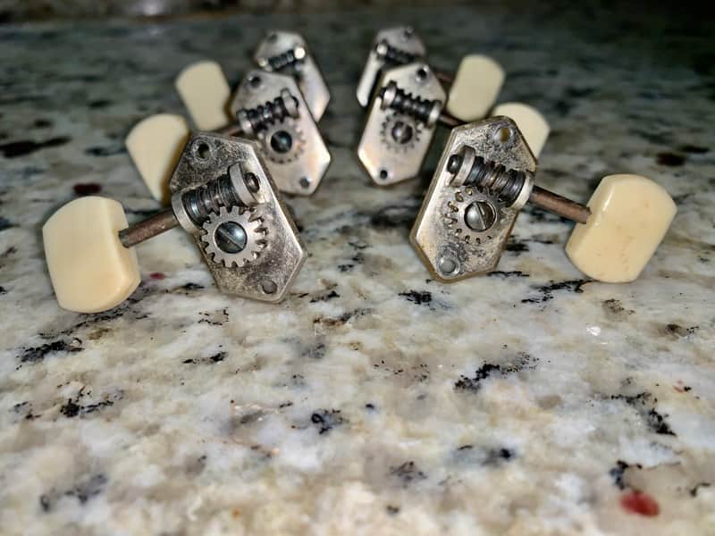 Eko 3 x 3 Guitar Tuners 60's Vintage image 1