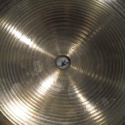 19" 80s pre serial engraved stamp Avedis Zildjian Medium Crash Cymbal 1860g image 6