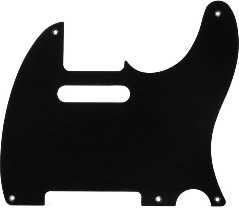 Fender Pure Vintage Five-Hole Mount Telecaster Pickguard - Black image 1