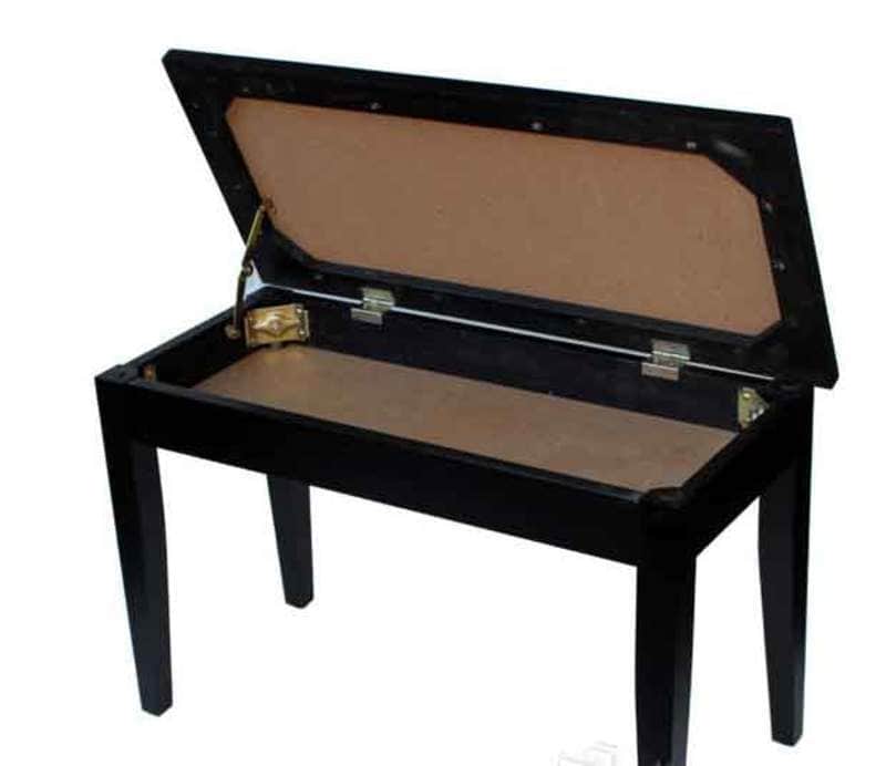 Grand Piano Bench Polished Ebony image 1