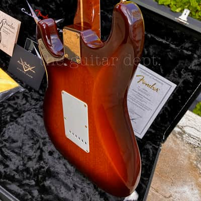 ♚ SUBLIME ♚ 2016 Fender CUSTOM SHOP Artisan OKOUME Stratocaster♚Dark Roasted♚69 Handwounds ! image 11