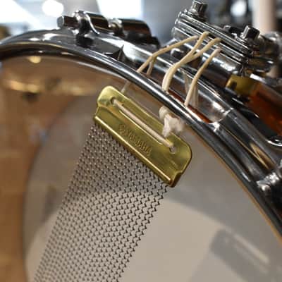 Yamaha Made in Japan 14 x 4 Maple Custom Absolute Piccolo Snare Drum in Honey Amber Lacquer image 11