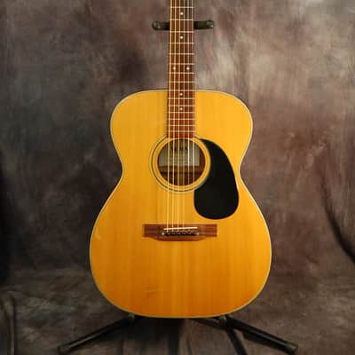 Sigma Martin GCS-6 Flattop Acoustic Guitar X braced Solid Top original Case 1974 Blond image 1