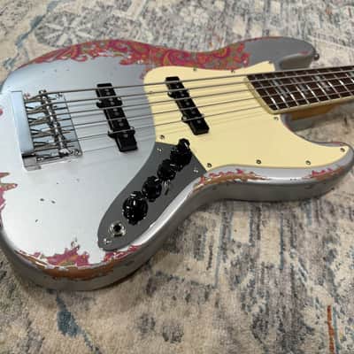 Dhatarattha DEB5 Jazz Bass 5 string - PAISLEY RELIC image 4