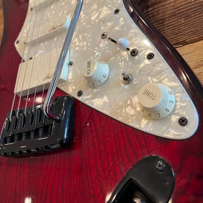 Aria / Variax combo stratocaster 1980's Cherry-Natural image 5