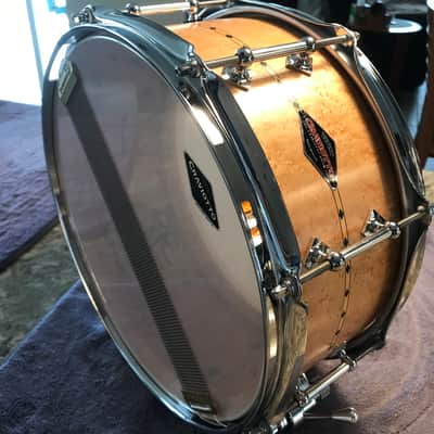 2012 Signed Craviotto 13 X 6 BIRDSEYE MAPLE W/Inlay image 13