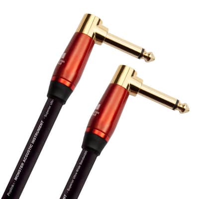 Monster Acoustic 8 in/0.2m - angled 1/4” plugs (600552) - Black image 2