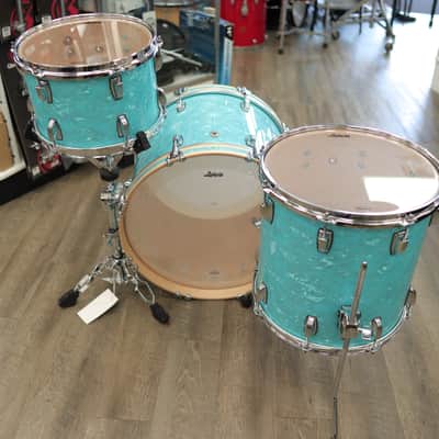 Ludwig Classic Maple Downbeat 3-Pc Shell Pack 12/14/20 (Teal Pearl) image 8