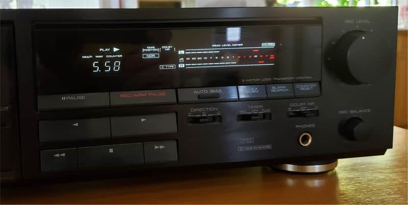 Kenwood KX-3510 Auto-Reverse Cassette Deck- Like New 1989 Vintage