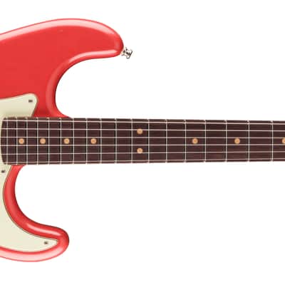 Fender American Ultra Luxe Vintage '60s Stratocaster HSS Rosewood FB Fiesta Red with Case image 1