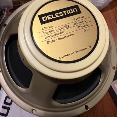Celestion G12M-65 12" Classic Series Creamback 65W 8 Ohm Speaker 2010s - Cream image 1