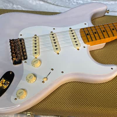 NEW! Fender American Vintage II 1957 Stratocaster - White Blonde Ash - AAA Flamed Maple Neck - Gold Hardware - Authorized Dealer - 8.1lbs - G06569 image 4