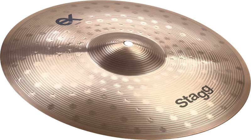 Stagg EX-CM16B 16" Brilliant Medium Crash Cymbal – B8 Bronze Alloy image 1
