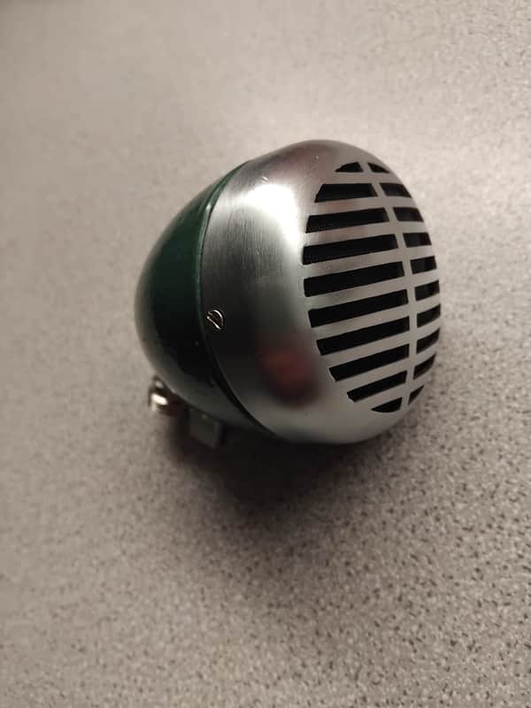 Shure Vintage Harmonica microphone Green Bullet/ Astatic MC-151/ 127 - Hammerlack Green image 1