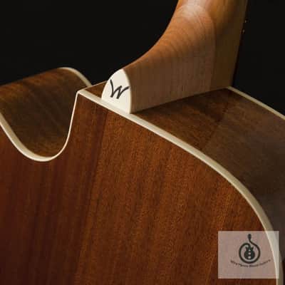 Washburn WD7SCE Dreadnought Acoustic Electric Guitar Cutaway Natural image 6