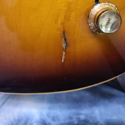 Video Demo Vintage 1973 Gibson Les Paul Deluxe Sunburst Mini Humbuckers Pro Setup New Strings Original Hardshell Case image 4