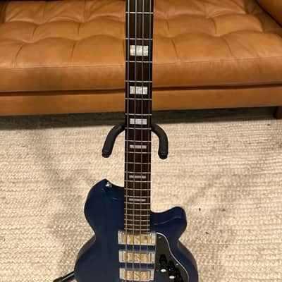 Supro 2043PTB Huntington III with Piezo Pickup 2010s - Transparent Blue image 3