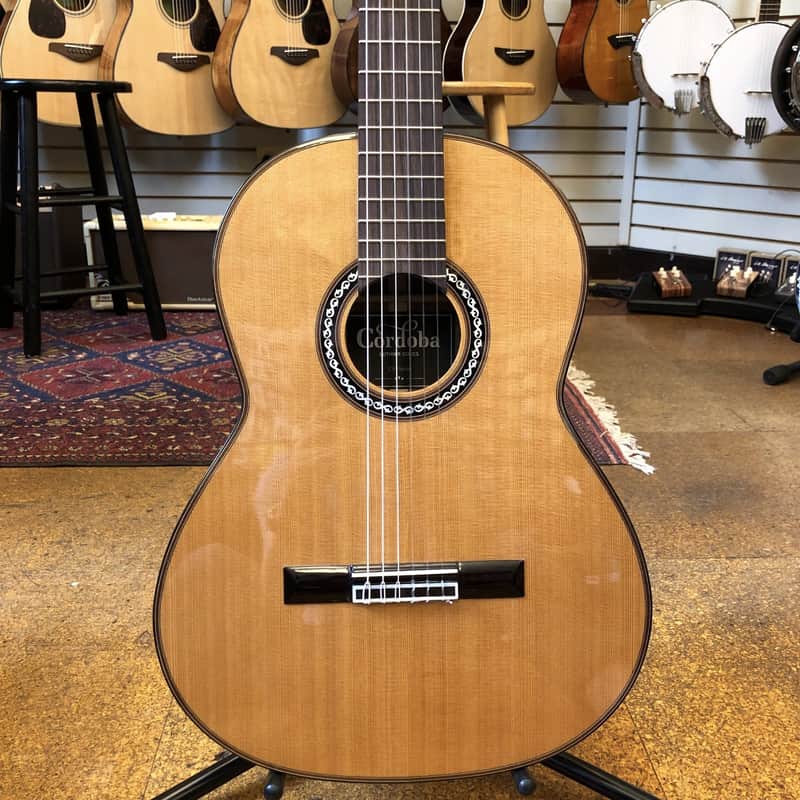 Cordoba C9 Parlor Canadian Cedar/Mahogany 7/8 size Nylon String Acoustic w/Hard Case image 1
